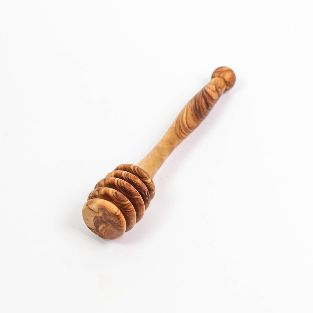 Olive Wood Honey Dipper – Handmade Drizzling Tool