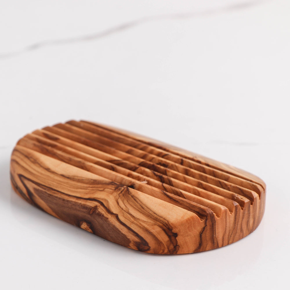 Oval Olive Wood Soap Dish